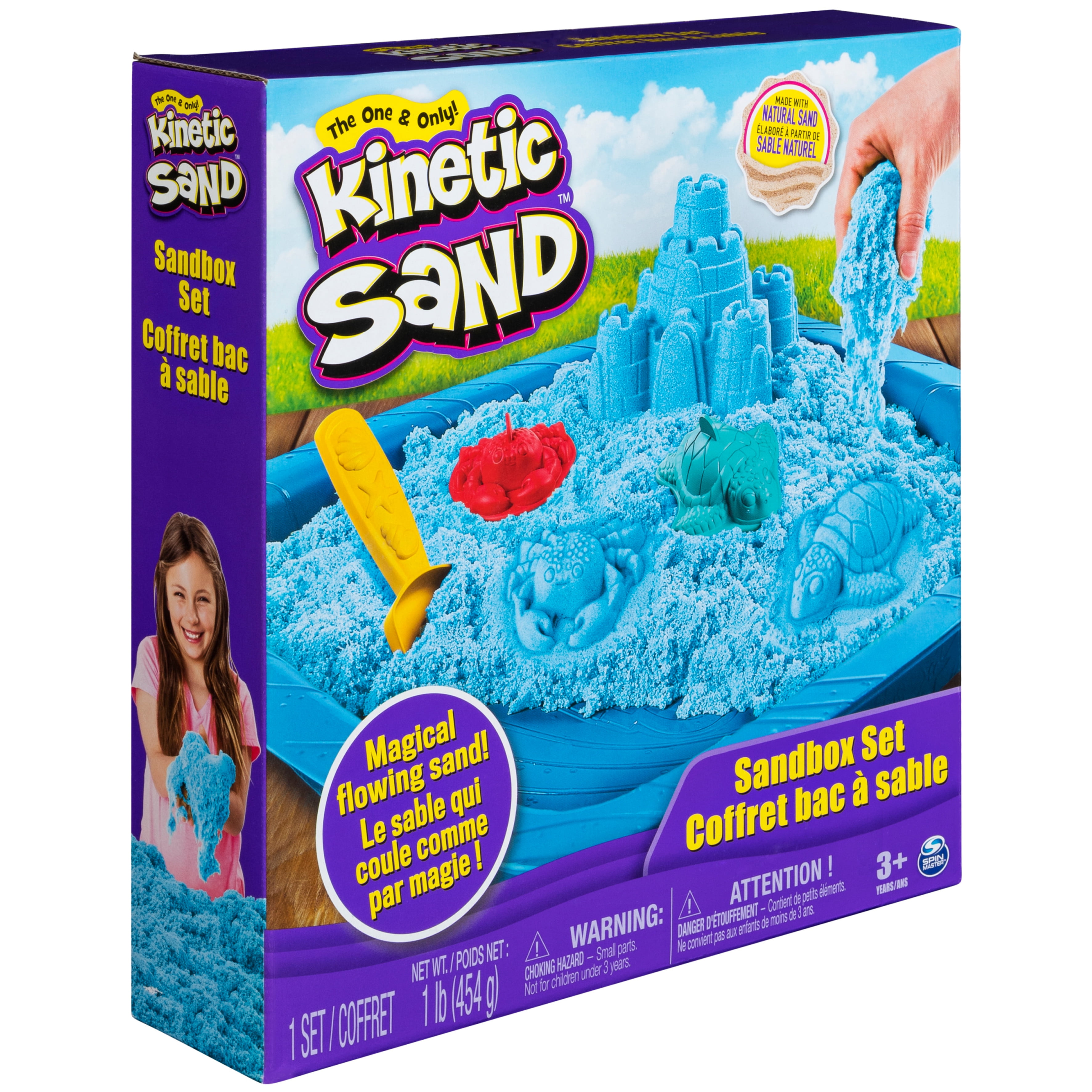 Kinetic Sand, 1lb Sandbox Playset (Green) - Spin Master - Blue Turtle Toys