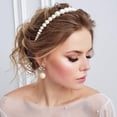 thumbnail image 4 of Diadema de perlas de moda para mujer, accesorios para el cabello de uso diario para mujeres y niñas (paquete de 3) JFHHH pequeña, 4 of 5