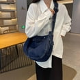 thumbnail image 6 of Kukuzhu Denim Messenger Bag Large Hobo Crossbody Bag Casual Shoulder Handbag Jean Tote Bag for Women and Men, 6 of 7
