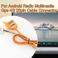 thumbnail image 2 of Android Radio 4G Cable Connector for Car Navigation: Orange, 48.5cm, Enables Network Functions, 2 of 6