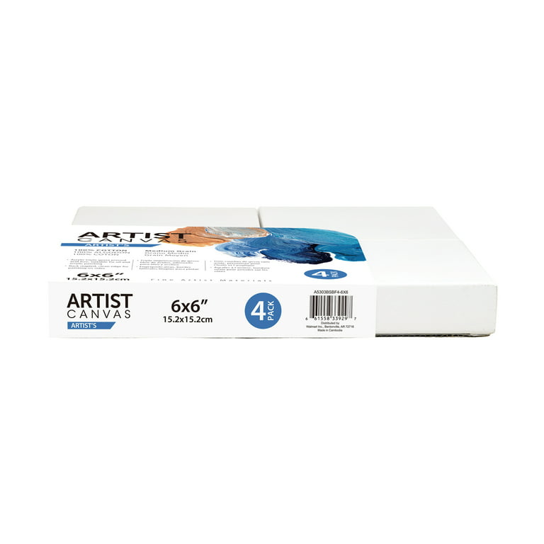 U.S. Art Supply 30 x 48 inch Stretched Canvas 12-Ounce Triple Primed,  3-Pack - Professional Artist Quality White Blank 3/4 Profile, 100% Cotton,  Heavy-Weight Gesso - Acrylic Pouring, Oil Painting 