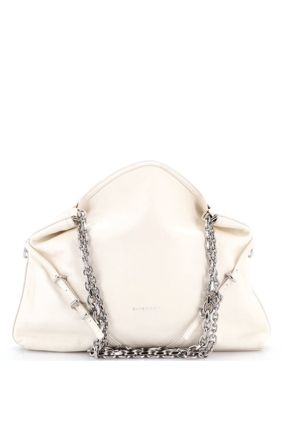 Pre-Owned Voyou Chain Shoulder Bag Leather Medium By Rebag