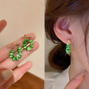 NUOKO Green Opal Earrings Design Sense High End Small Fragrance Earrings Female 2022 Earrings