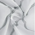 thumbnail image 4 of Dainty Home Springfield Contemporary 3D Embroidered Textured Designed Sheer Curtain Panel for Bedroom Grommet Drape/Drapery Single Panel 1 Panel W54 x 84 inches in Silver, 4 of 5