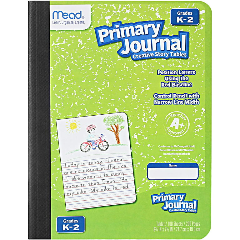 Enday Primary Journal Grades K-2, Primary Writing Journal, Half Page Ruled  Primary Journal Composition Notebook for Kids, 100 Sheets kids Notebook, in