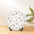 thumbnail image 6 of Gaeub Leopard Print Print Ceramic Plate,Dinner Plates,Bone China Decorative Plates with Display Stand,Art Ceramic Ornaments for Wall Hanging Decoration-6in, 6 of 6