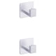 thumbnail image 2 of Kearding Albornoz cuadrado de aluminio, gancho para albornoz, armario montado en la pared, perchas para baño, sombrero, soporte para colgar, Type1 NO1, 2 of 6