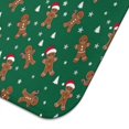 thumbnail image 5 of Green Christmas Gingerbread Man Pattern Dish Drying Mat for Kitchen 1 Pack, Ultra Absorbent Microfiber Dishes Drainer Mats,16x18in(41x46cm), 5 of 6