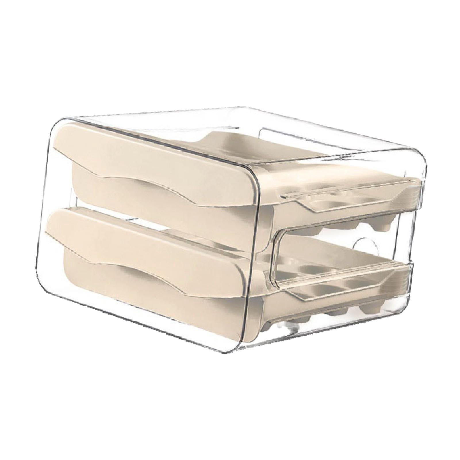 Baoblaze Drawer Type Egg Container 32 Grid Egg Holder for Tabletop Fridge Supermarket