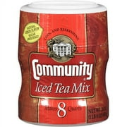 Community Coffee Natural Lemon Flavor Iced Tea Mix, 24 oz