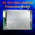 thumbnail image 2 of 4S 12V 50A LiFePO4 Lithium Battery Protection Board with Battery Balance/Enhance PCB Protection Board, 2 of 8