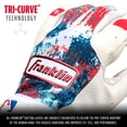 thumbnail image 2 of Guantes de bateo Teeball Franklin Sports Youth, tamaño mediano, rojo, blanco y azul, 2 of 9