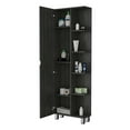 thumbnail image 7 of Miekor Furniture Los Angeles Linen Cabinet, Five Shelves, One Cabinet, Divisions W4US8736, 7 of 7