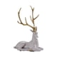 thumbnail image 5 of Figura de alce, escultura animal, resina coleccionable, adorno decorativo de mesa para Blanco sentado, 5 of 9