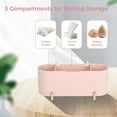 thumbnail image 3 of QTip Holder Dispenser, Countertop Cosmetic Cotton Swab Holder, 3-Slot Cotton Pad Storage Box with Clear Lid, Cosmetic Organizer for Dressing Table Makeup Cabinet Bathroom Vanity, 3 of 6