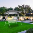 thumbnail image 2 of Swing Waterproof Polyester Cloth Canopy, Garden Swing Seat Replacement Canopy, Double Swing Replacement Canopy, Outdoor Patio Swing Seat CoverTop Cove, 2 of 5