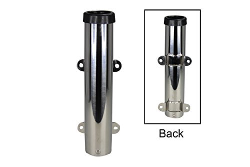 Pactrade Marine Side Mount Stainless Steel 304 Fishing Rod Holder with PVC Liner 