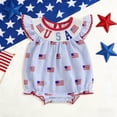 thumbnail image 2 of JUMEYU Usa Baby Clothes Baby Snap Bodysuit Romper Newborn Girl Basic Pattern Bodysuits 0 3 6 9 12 18 24 Months (Sky Blue,0-3 Months), 2 of 4