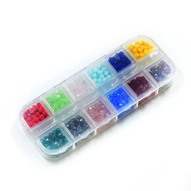 Advancent Paquete de 720 pendientes de cuentas de cristal con reverso plano de 4mm, accesorios de joyería, adornos de decoración, fabricación artesanal, Artesanía Advancent HA010494-00B