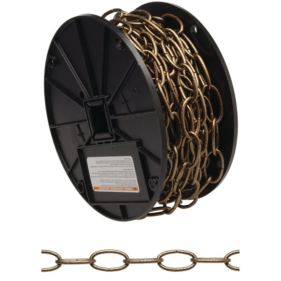 Sold in Store by the Foot No.10 Steel Decorative Chain - Antique Copper - 0.14 in. Dia x 1.21 in.