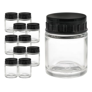 Infinity Jars 150 ml (5.07 fl oz) 3-Pack Tall Black Ultraviolet Refillable Empty Glass Screw Top Jar