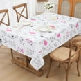 Floral Tablecloth 60x84 Inch Rectangle, Flower Decoration Table Cloth