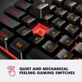 thumbnail image 3 of NPET K10 Gaming Keyboard USB Wired Floating Keyboard for Desktop, Computer, PC, 3 of 9
