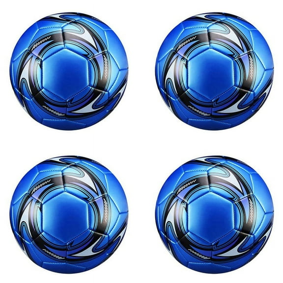 4X Professional Soccer Ball Size 5 Official Soccer Training Football Ball Competition Outdoor Football Blue,4 x soccer ball,Blue