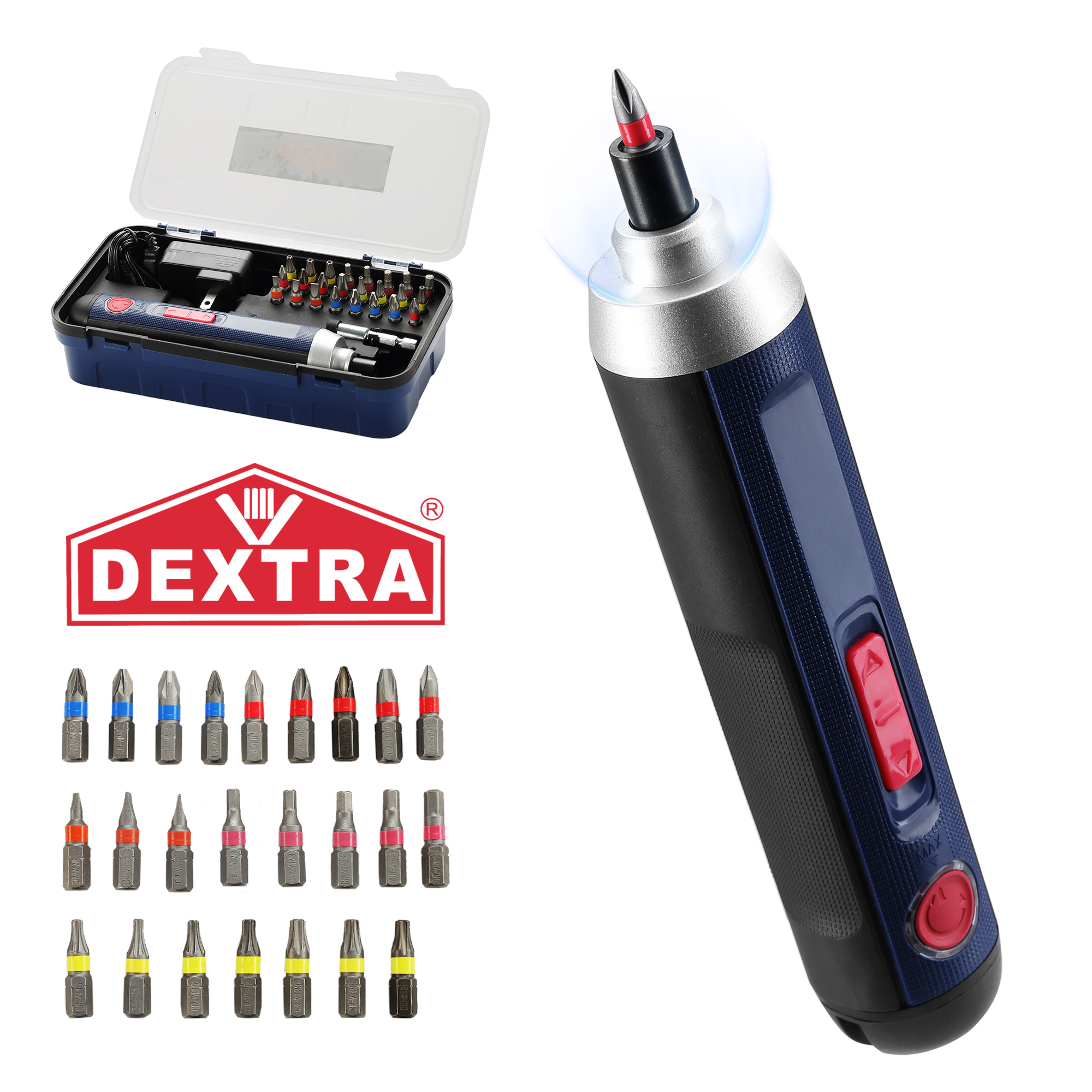 Dextra 4V Cordless Electric Screwdriver 