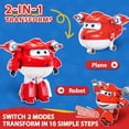 thumbnail image 2 of Figura de juguete Super Wings Jett Transforming Airplane de 13 cm, 2 of 7