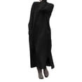 thumbnail image 2 of Joernso Women Fall Spring Dress with Pockets Loose Long Sleeves Slit Hem Pure Color Plus Size Knitted Lace Trim Daily Wear Maxi Dress, 2 of 7