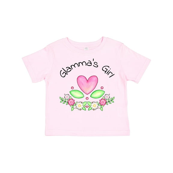 Inktastic Glamma's Girl- Heart Flowers Girls Toddler T-Shirt