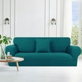 thumbnail image 2 of PiccoCasa Stretch Spandex Armchair Sofa Slipcover, Peacock Blue Medium, 2 of 6
