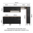 thumbnail image 3 of Cocina Integral Completa Modular Madesa Emilly 261cm MN 09, 3 of 5