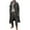 #Gray, variant on DPTALR George Men's Oversized Notched Long Faux Wool Blend Trench Coat，Single Breasted Knee Length Lapel Winter Jacket,Army Green,Big and Tall Men S