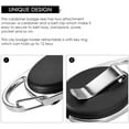 thumbnail image 4 of MENKEY Retractable Badge Holder with Carabiner Reel Clip and Key Ring for ID Card Key Keychain Holders Black 10 Piece, 4 of 8