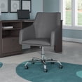thumbnail image 1 of Bush Business Furniture Jamestown Mid Back Leather Box Chair in Dark Gray, 1 of 7