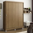thumbnail image 2 of Ropero Closet Madesa Luke 2 Puertas Corredizas y Pies Marrón, 2 of 12