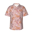 thumbnail image 2 of Xecao Beautiful Fox print Hawaiian shirt - a stylish short-sleeve button-down for men, perfect for casual beach and tropical outings., 2 of 9