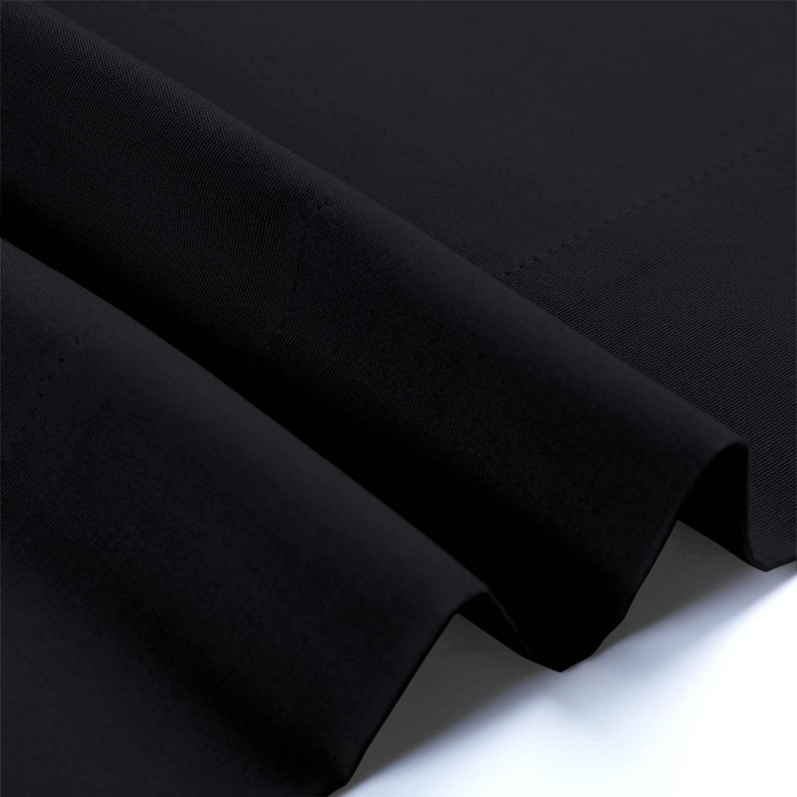 TWOPAGES Fade Resistant Outdoor Drape 42 W X 96 L Inch Grommet Waterproof Curtain, 1 Panel, Black