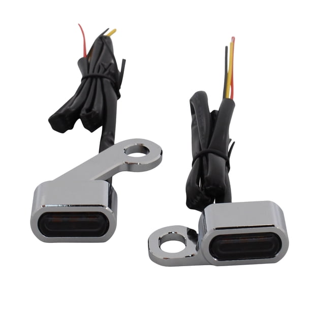 1 par de luces intermitentes LED para motocicleta, adecuadas para Humo plateado