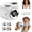 White, variant on Mini Camera Shaped Portable Fan with Lanyard - 199-Speed USB Rechargeable Personal Fan with LED Display, Portable Handheld & Neck Fan for Outdoor, Travel, Office Desk (Green)