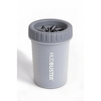 Dexas MudBuster Portable Dog Paw Washer and Cleaner, Medium, Light Gray