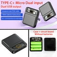 thumbnail image 2 of DIY Power Bank Shell Case Dual Input/Output Power Bank Shell Case for Outdoor Activities Daily Charging Bank, 2 of 10