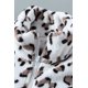 thumbnail image 3 of ABPHQTO Sudadera blanca de polar con cierre de cuarto de leopardo para mamá a juego con la familia para mujer, 3 of 5