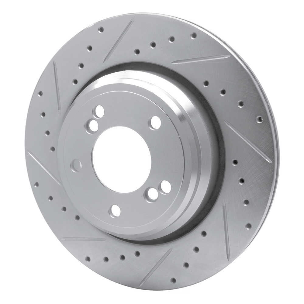 Dynamic Friction Company 631-31050L DFC Brake Rotor - Drilled And Slotted - Silver