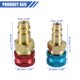 thumbnail image 3 of Adaptador de Acoplador rápido de repuesto para aire acondicionado de coche tono azul rojo dorado Unique Bargains, 3 of 7