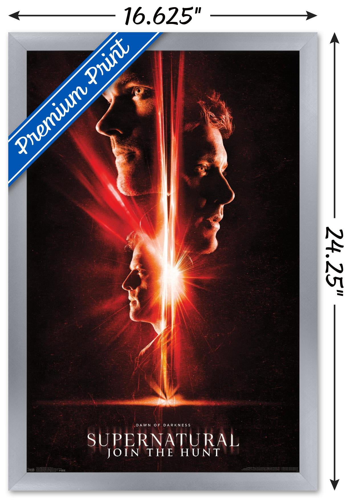 Supernatural - Season 13 Wall Poster, 14.725" x 22.375", Framed
