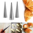thumbnail image 1 of Máquina Para Hacer Pan 5 piezas DIY conos de acero inoxidable espiral croissants horneados tubos molde de pastelería (S), 1 of 8