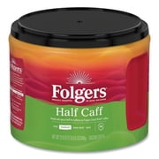 Folgers Coffee, Half Caff, 22.6 oz Canister, Each